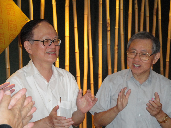 2011人文價值與實踐研討會晚宴（郭博文老師與林正弘老師）